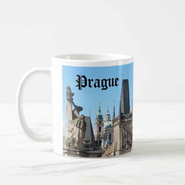 Prag, Gamla stadstorget, hustakar Kaffemugg (Vänster)
