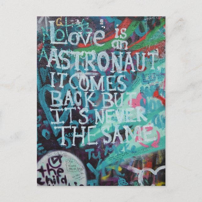 Prag Graffiti Vykort (Framsida)