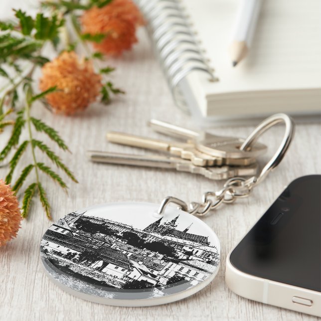 Prag, historiestad, slott - tjeckisk konst (Högra Framsidan)