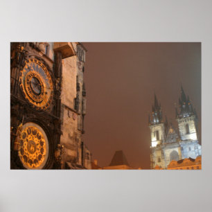 Prag i natttryck poster