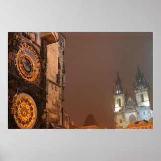 Prag i natttryck poster