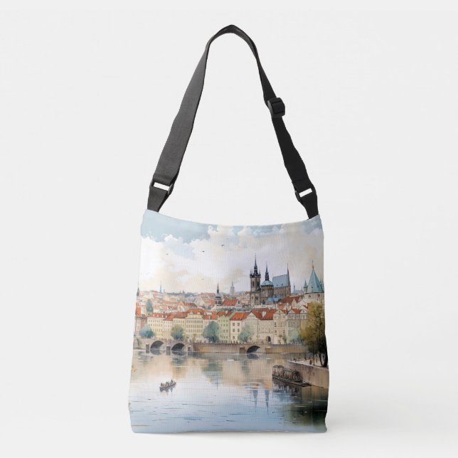 Prag i Tjeckien Axelväska (Framsida)