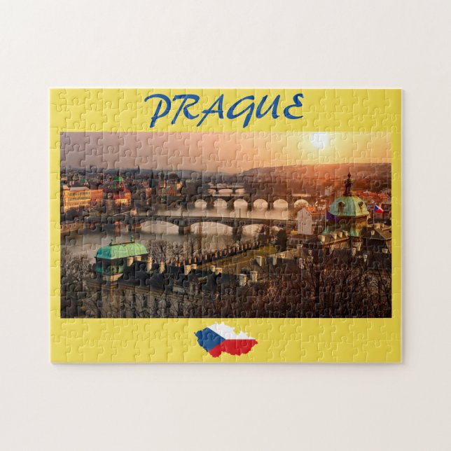 Prag Jigszle Puzzle Pussel (Horisontell)
