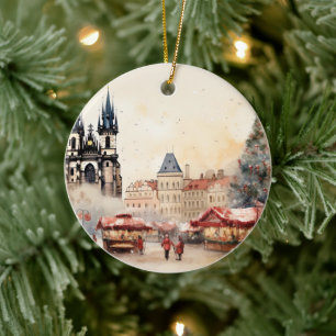 Prag Julgransprydnad Keramik