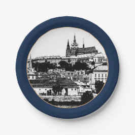 Prag, katedral, slott - Czechia (Party) Papper 