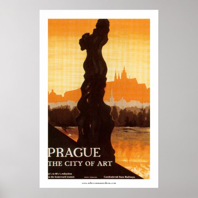 Prag - konstens stad poster (Framsidan)