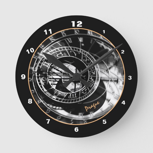 Prag Magic Orloj & Timless Astronomical Clock Rund Klocka (Framsida)