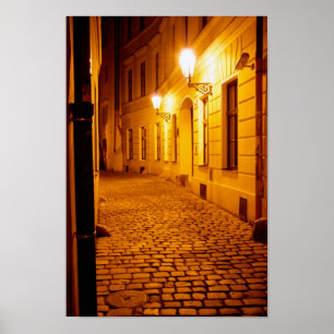 Prag med Lamplight Poster