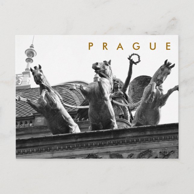 Prag - Nationalteater Vykort (Framsida)