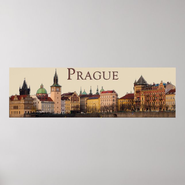 Prag: Old Town Skyline Poster (Framsidan)