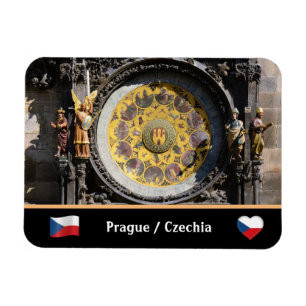 Prag & Orloj - Astronomiskt klocka /Czechia Magnet