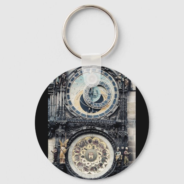 Prag Orloj Nyckelring (Framsida)