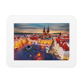 Prag på juldagen magnet