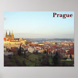 Prag panorama poster