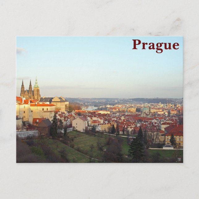 Prag panorama vykort (Framsida)