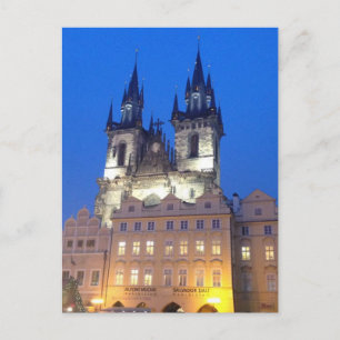 Prag per natt vykort