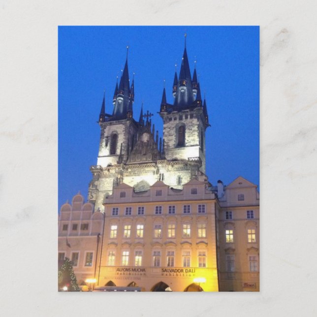 Prag per natt vykort (Framsida)