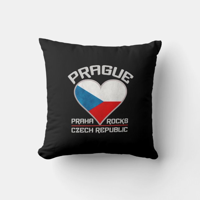 Prag/Praha anpassningsbar dekorativ kudde (Framsida)
