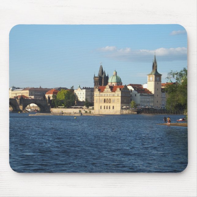 Prag/Praha anpassningsbar mousepad Musmatta (Framsidan)