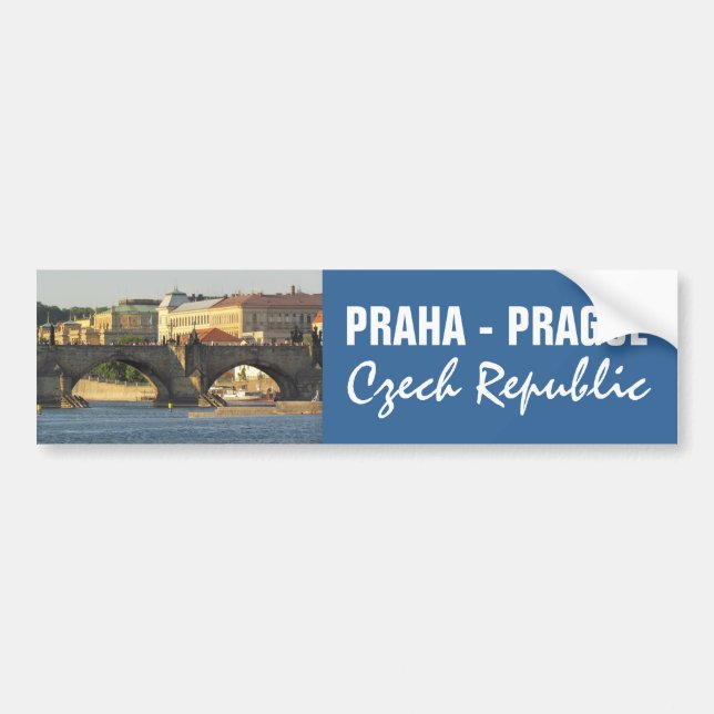 Prag/Praha-anpassningsbarnas bildekal (Framsidan)