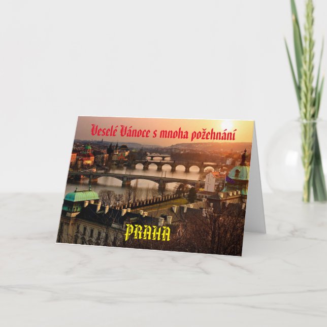 Prag (Praha)-julkort Kort (Framsida)