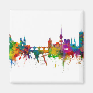 Prag (Praha) Tjeckien Skyline Magnet