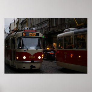Prag-rams: Dusk på Cobblestones Poster