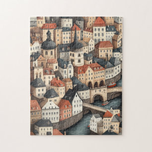 Prag Republiken Tjeckien Pussel