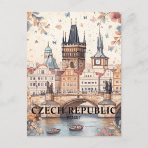 Prag Republiken Tjeckien Vykort