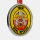 Prag Round Emblem Julgransprydnad Metall (Right)
