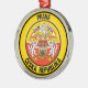 Prag Round Emblem Julgransprydnad Metall (Sidan)