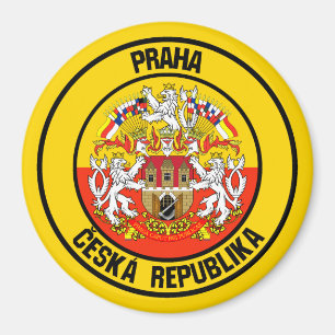 Prag Round Emblem Magnet