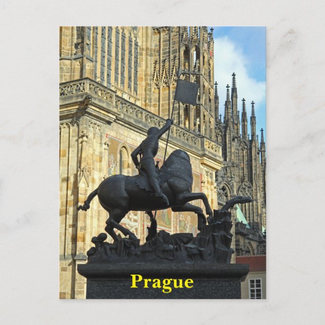 Prag-staty Vykort (Framsida)