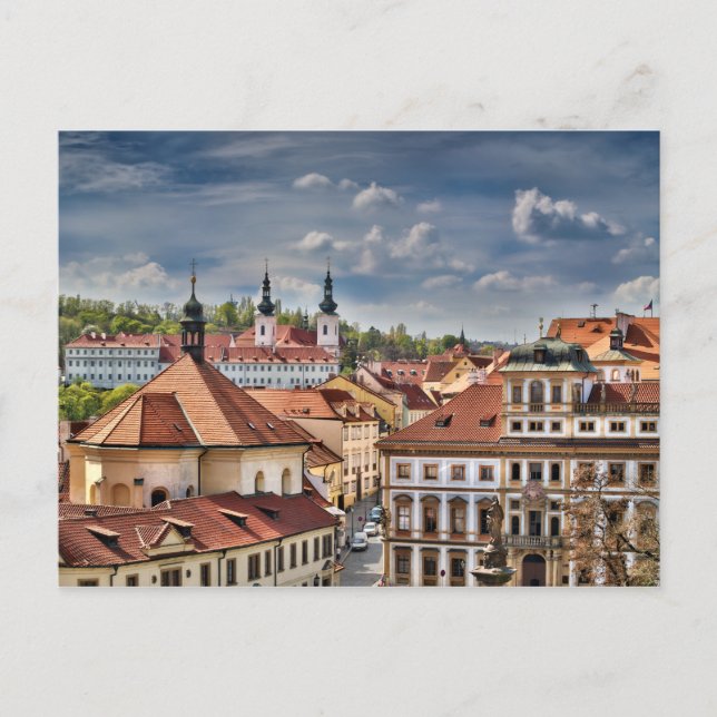 Prag Strahov-klostret Vykort (Framsida)