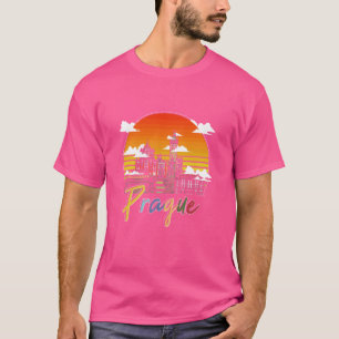 Prag Tjeckien Europa Tjeckoslovakien Turism T Shirt