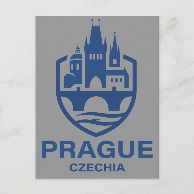 Prag Tjeckien Europa Vykort (Framsida)