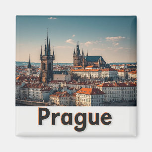 Prag Tjeckien Gamla Stanen Resa Souvenir 🗺️ Magnet