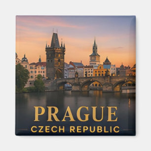 Prag Tjeckien Historisk Resmål Magnet