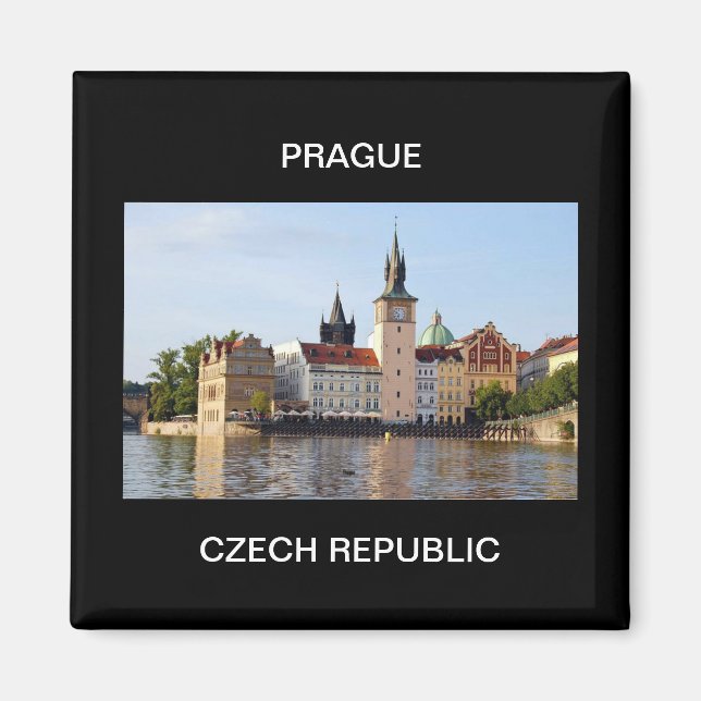 Prag, Tjeckien Magnet (Framsidan)