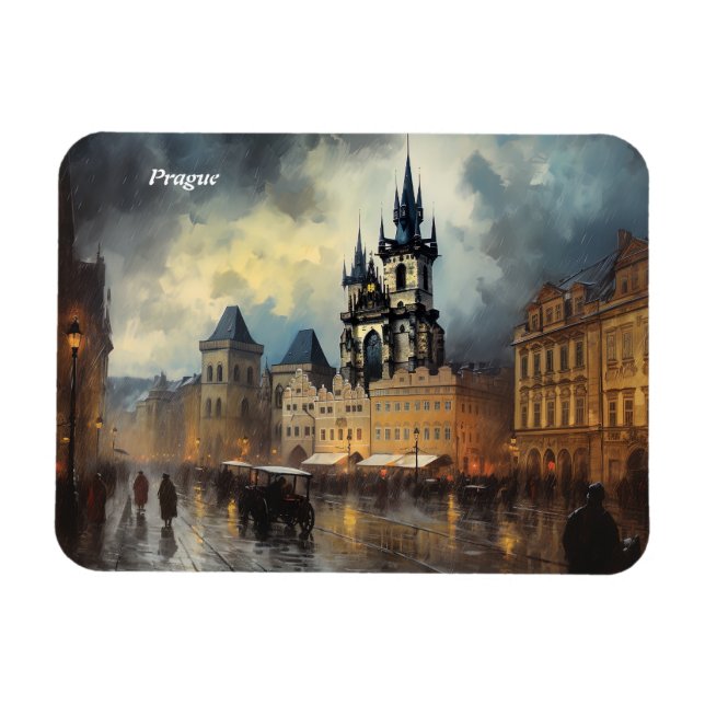 Prag Tjeckien Magnet (Horisontell)
