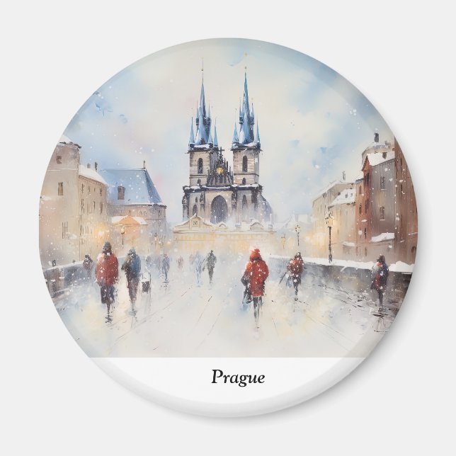 Prag Tjeckien Magnet (Framsidan)