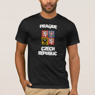 Prag, Tjeckien med jackande av arm Tee