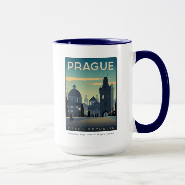 Prag, Tjeckien Mugg (Höger)