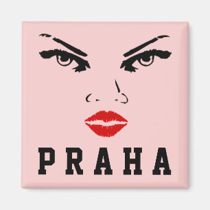 Prag Tjeckien, Praha Ceska Republika Woman Magnet