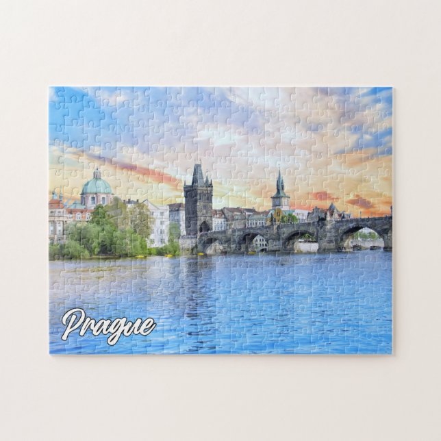 Prag, Tjeckien Pussel (Horisontell)