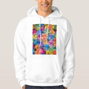 Prag Tjeckien Stadskarta Hoodie