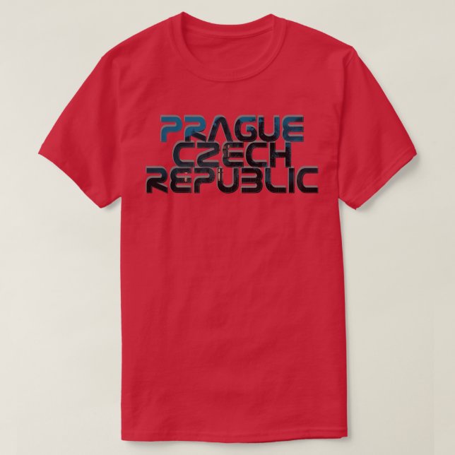 Prag Tjeckien T Shirt (Design framsida)