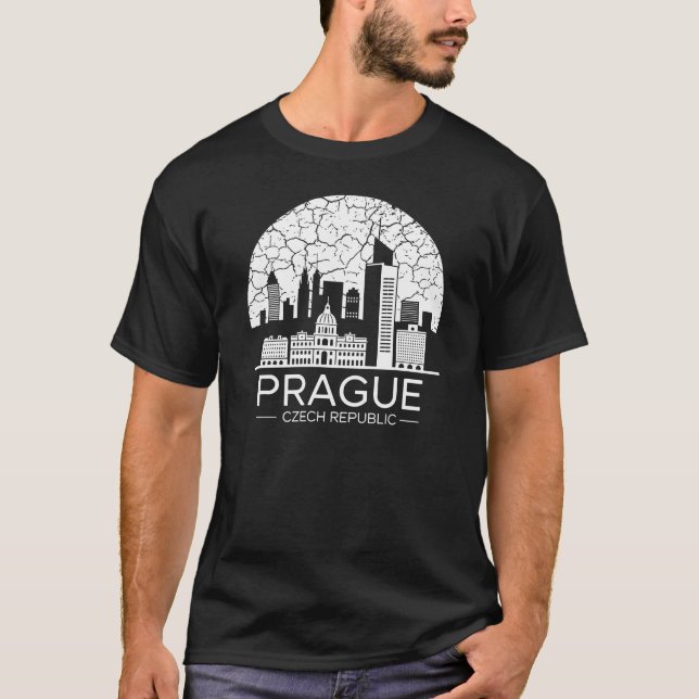 Prag, Tjeckien T Shirt (Framsida)