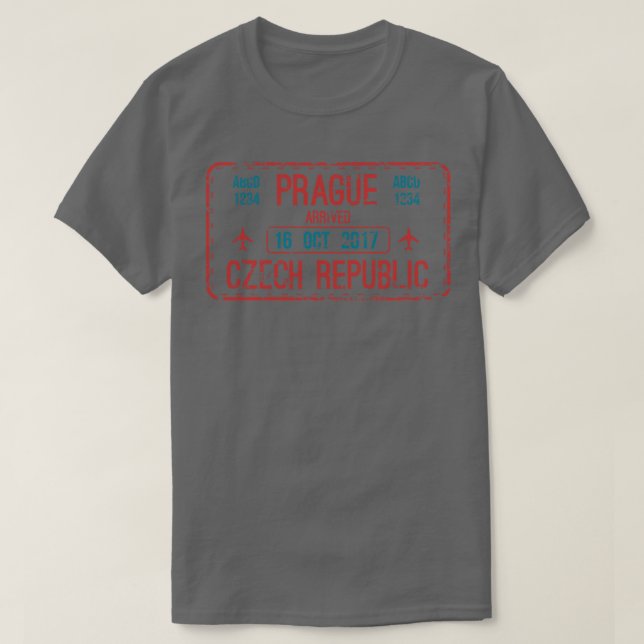 Prag Tjeckien T Shirt (Design framsida)
