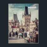 Prag, Tjeckien Vykort<br><div class="desc">Foto av den vackra staden Prag i Tjeckien på eftermiddagen.</div>